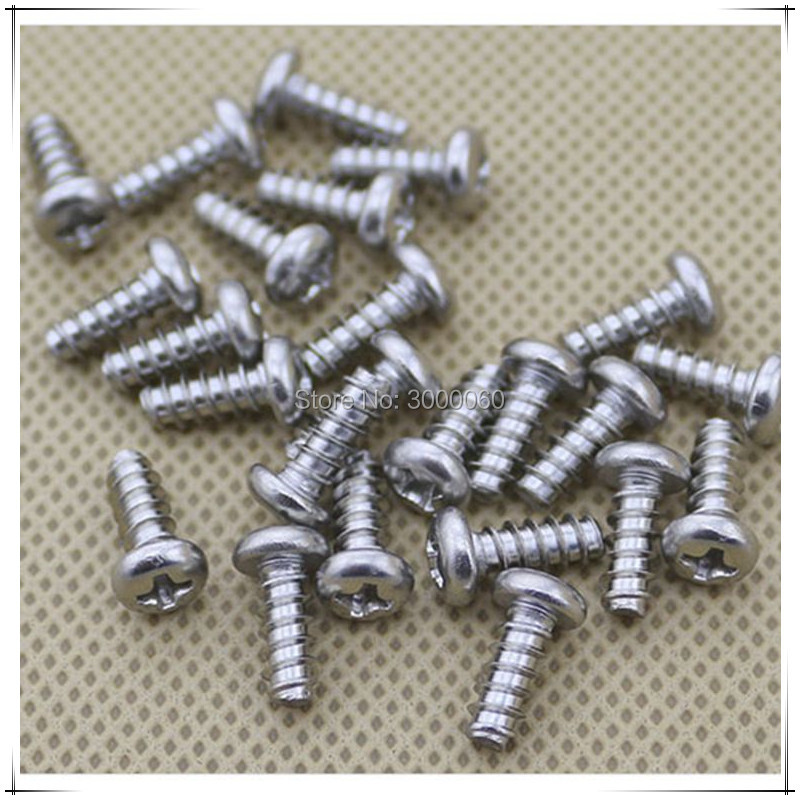 Home Improvement Ending - สกรูเกลียวปล่อยหัวกลมแบบมีร่องไขว้ สแตนเลส ขนาด M2.2x8 มม. 500