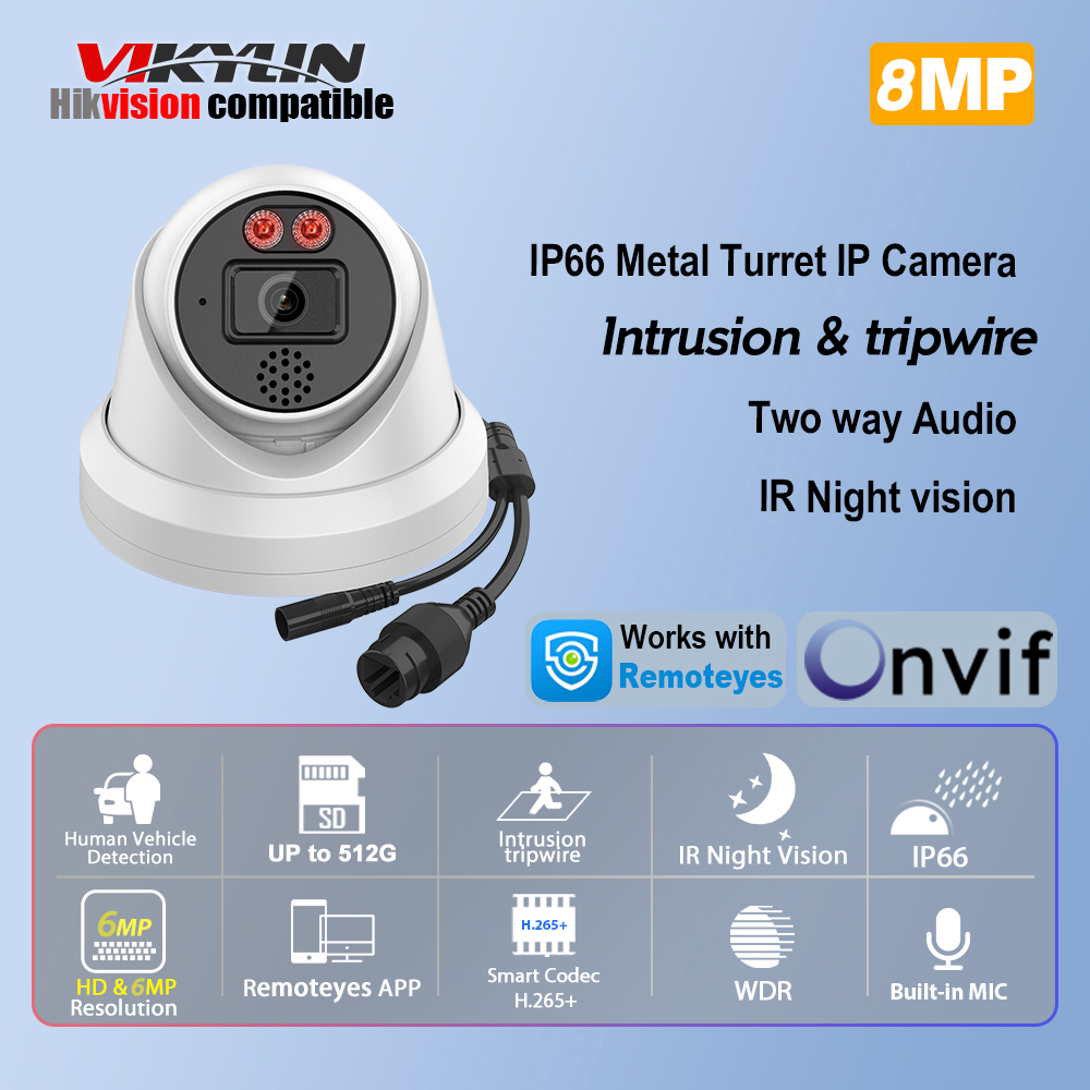 Home Improvement Videos - วิคีลิน กล้อง IP ความละเอียด 8MP พร้อมระบบมองเห็นในที่มืดด้วยอินฟราเรด