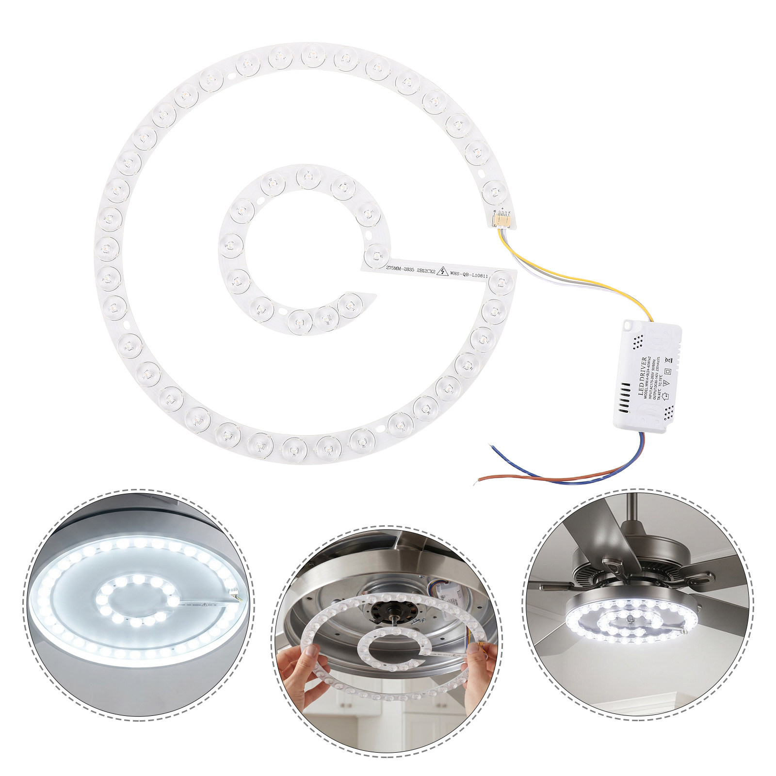 แผงไฟ LED สำหรับพัดลมเพดาน 54W - Ceiling Fan Mount บทวิจารณ์และราคา