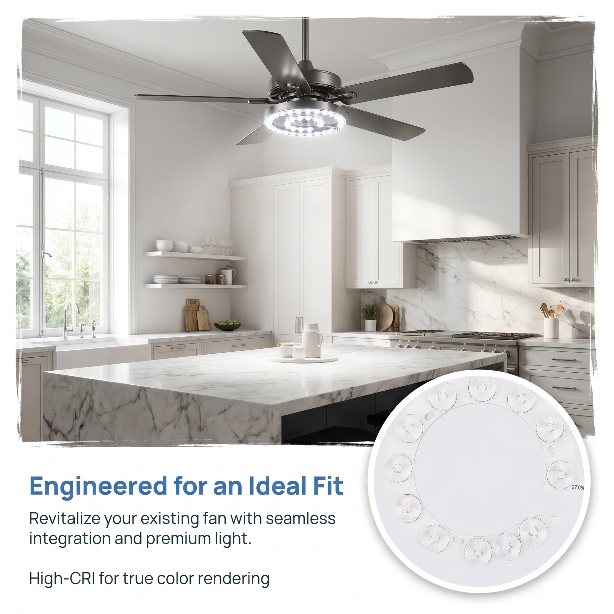 แผงไฟ LED สำหรับพัดลมเพดาน 54W - Ceiling Fan Mount บทวิจารณ์และราคา