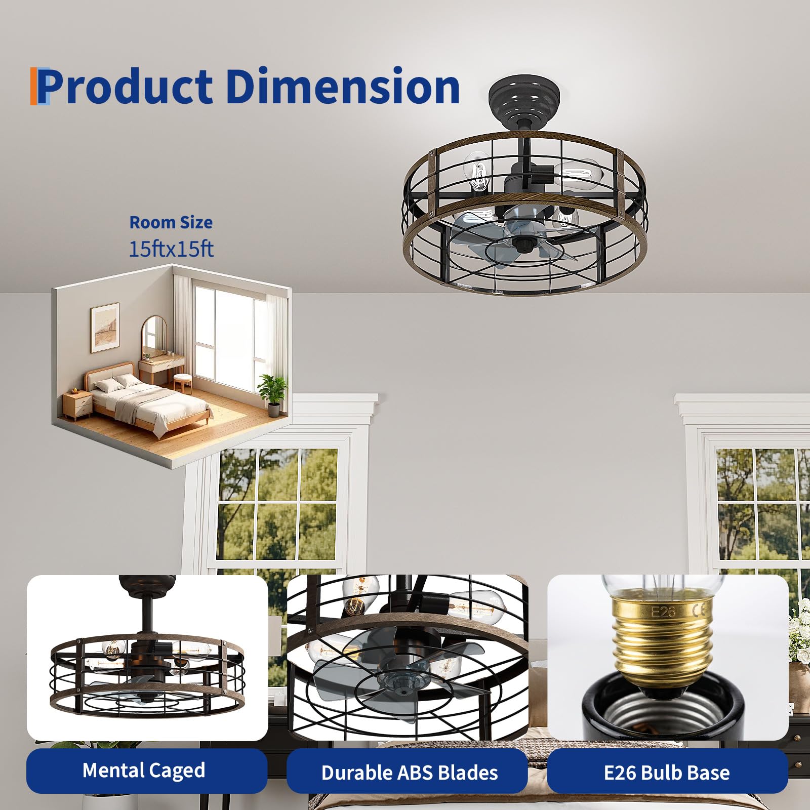 พัดลมเพดานแบบติดตั้งฝังขนาด 20 - Ceiling Fan Mount บทวิจารณ์และราคา