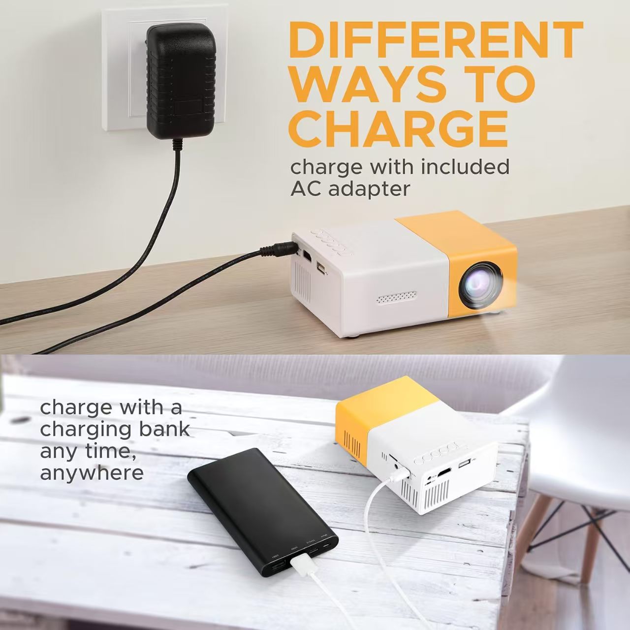 โปรเจคเตอร์มินิ LED รุ่นอัพเกร - Home Improvement Videos บทวิจารณ์และราคา