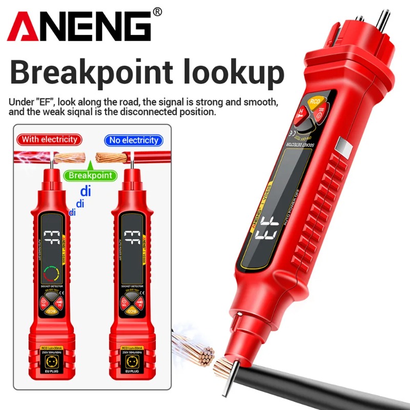 เครื่องวัดเฟสซ็อกเก็ต ANENG VD - Circuit Breaker Finder บทวิจารณ์และราคา