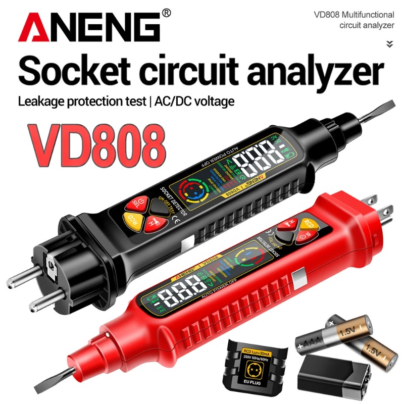 เครื่องวัดเฟสซ็อกเก็ต ANENG VD - Circuit Breaker Finder บทวิจารณ์และราคา